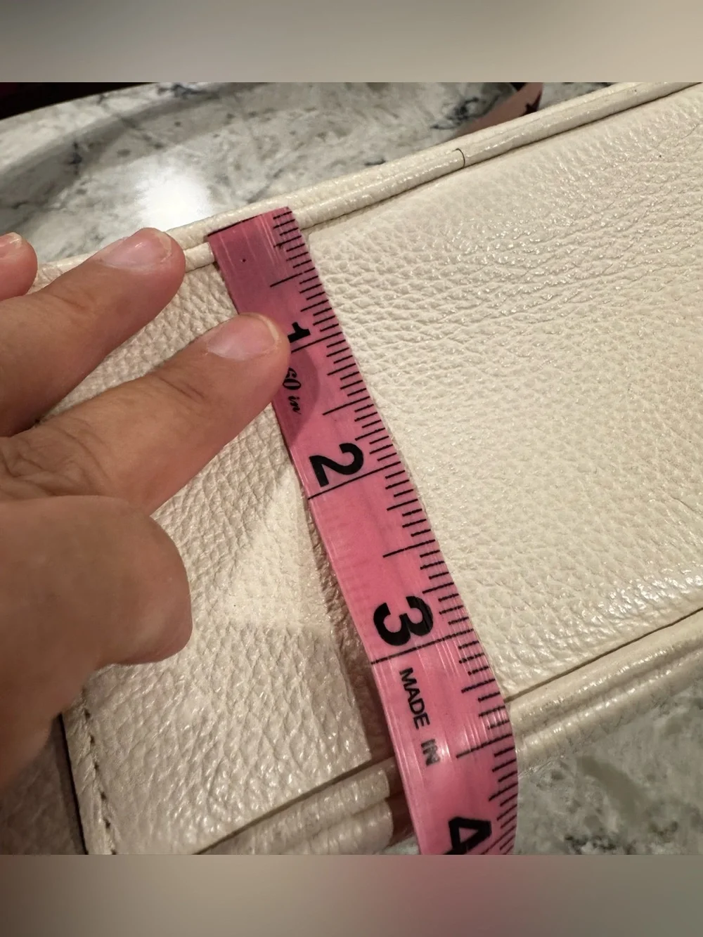 COACH Cream Pebbled Leather Signature Coach Crossbody Bag